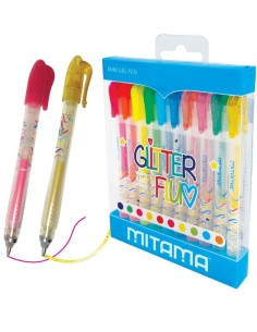 Mini Penna Gel Glitter Fluo...