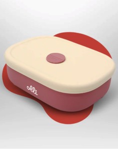 Dark Pink Silicone Lunchbox