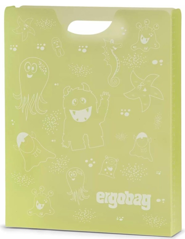 Document Holder Box Ergobag Transparent Yellow