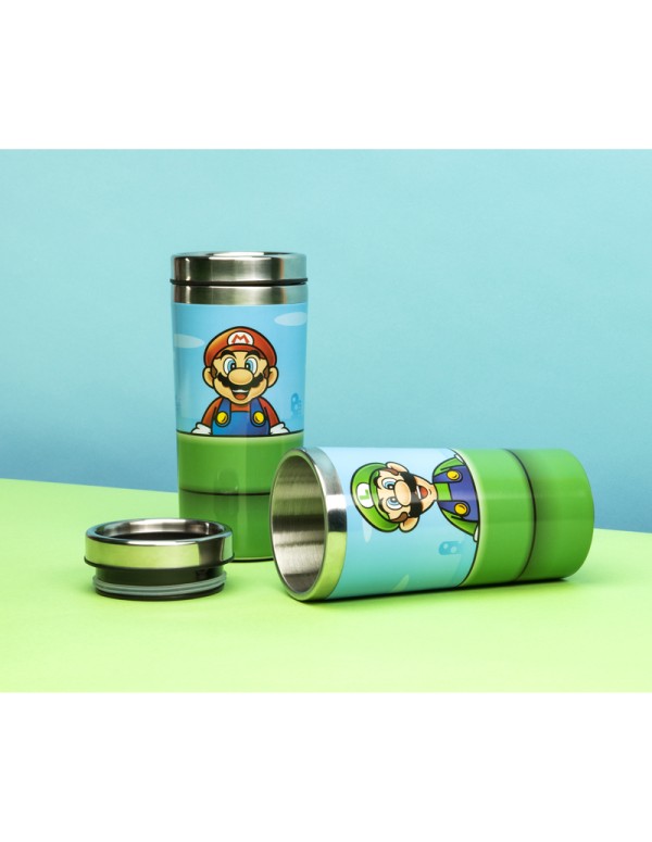 Tazza Termica in Acciaio Super Mario E Luigi Assortito