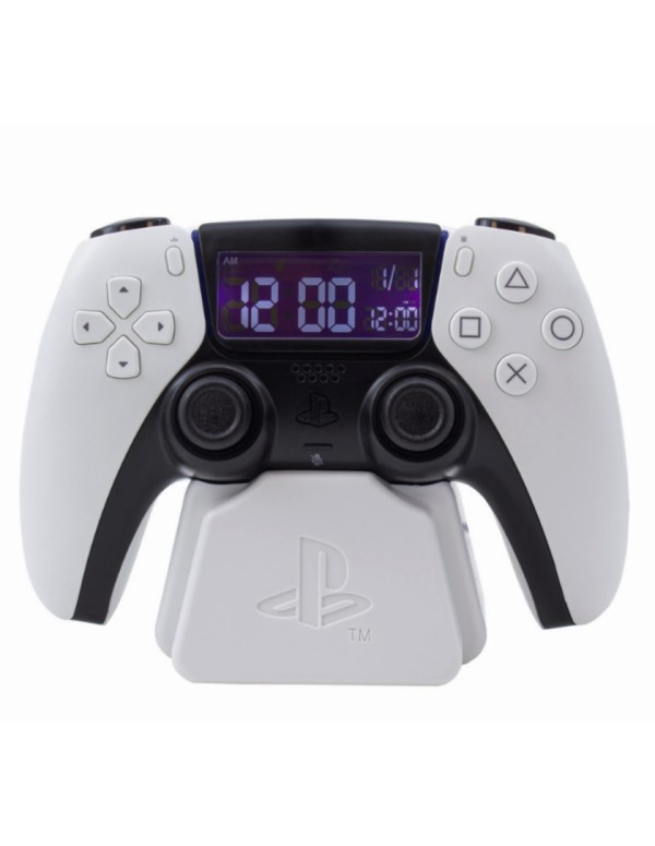 White Playstation 5 Controller Digital Alarm Clock
