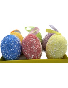 Decorated Easter Eggs Assorted Colors
