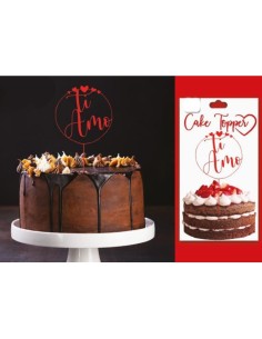 "Ti Amo" Plastic Cake Topper