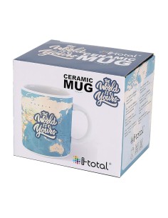 Ceramic Mug I-Total Blue Maps 2