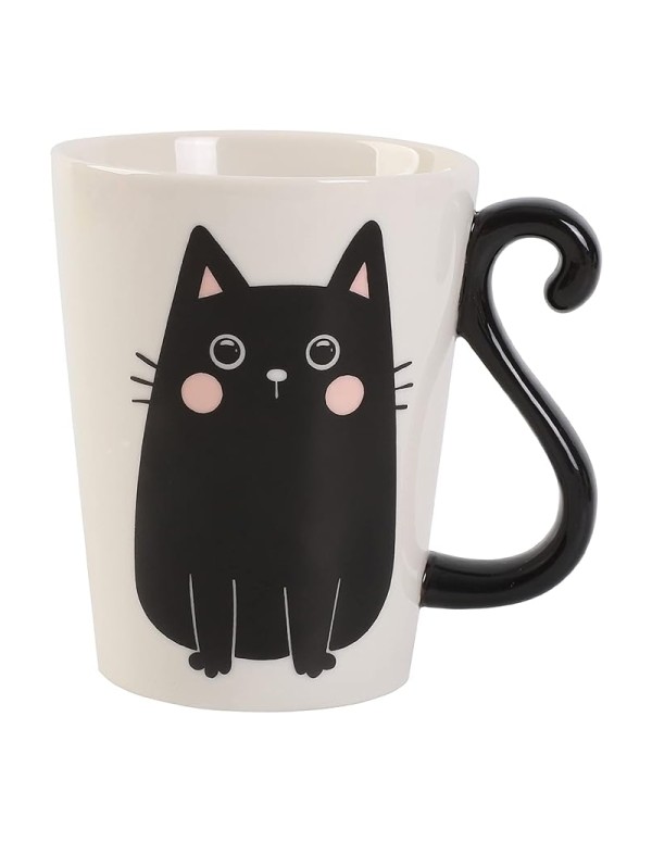 Tazza In Ceramica Gatto Nero