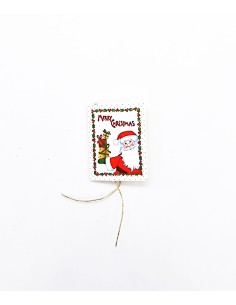 Christmas Notes Packet Santa With Holly