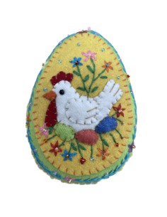 Hen Egg Fabric Easter Decoration