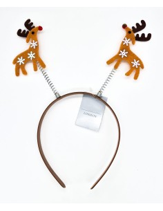 Reindeers With Elastic Springs Christmas Hairband