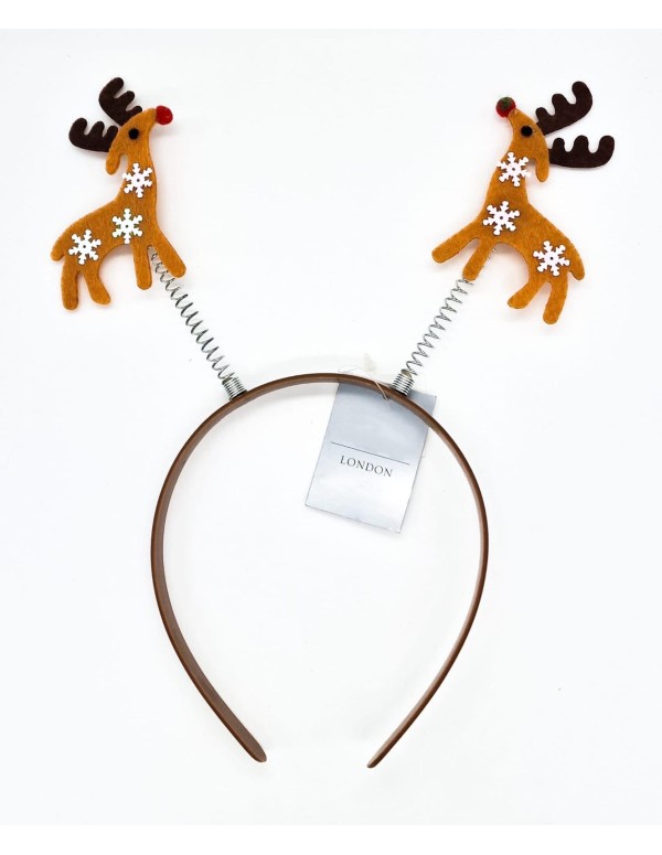 Reindeers With Elastic Springs Christmas Hairband