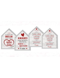 Casette In Legno Con Dedica Romantica Prodotto Assortito