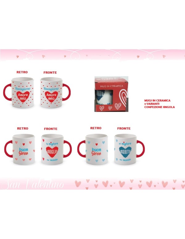 Tazze Buongiorno Marito E Buongiorno Moglie Idea Regalo San Valentino Prodotto Assortito