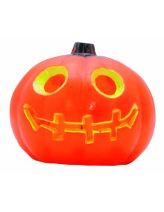 LIghint Pumpkin In Plastic 7.5cm Halloween Ornaments