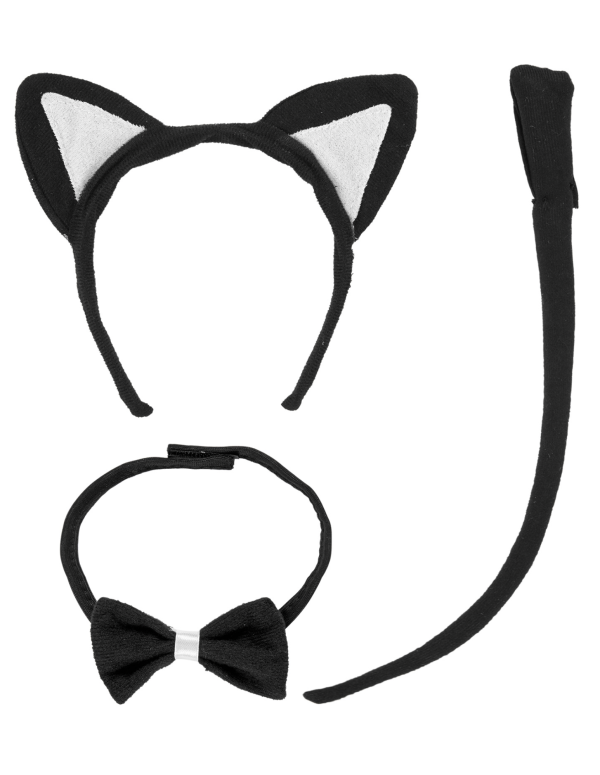 Costume Di Carnevale Set Gattina Nero