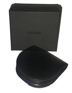 Black Leather Coin Purse