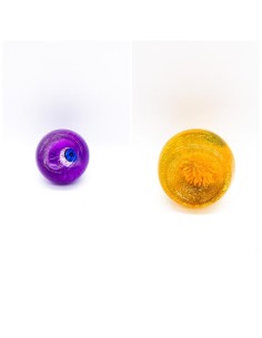 Pallina Con Occhio Glitter E Luce Colori Assortiti Scherzi Halloween