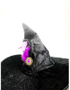 Witch Hat Velvet Effect With Purple