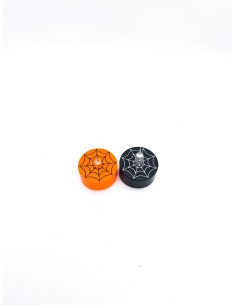 Set 2 Candele Tealight Con Ragnatela Ornamenti Halloween