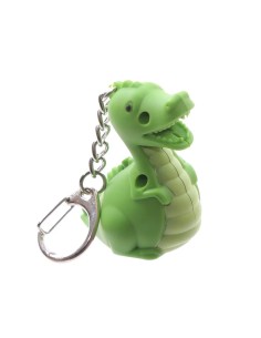 Green Dinosaur Keyring With...