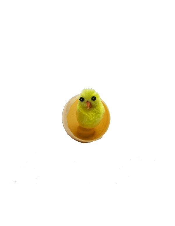 Calamita Pasqua Uovo Con Pulcino Giallo