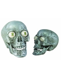 Teschio Con Luci E Suono Ornamenti Halloween