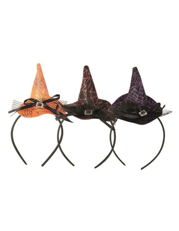 Frontino Con Cappello Da Strega Colori Assortiti Accessori Halloween