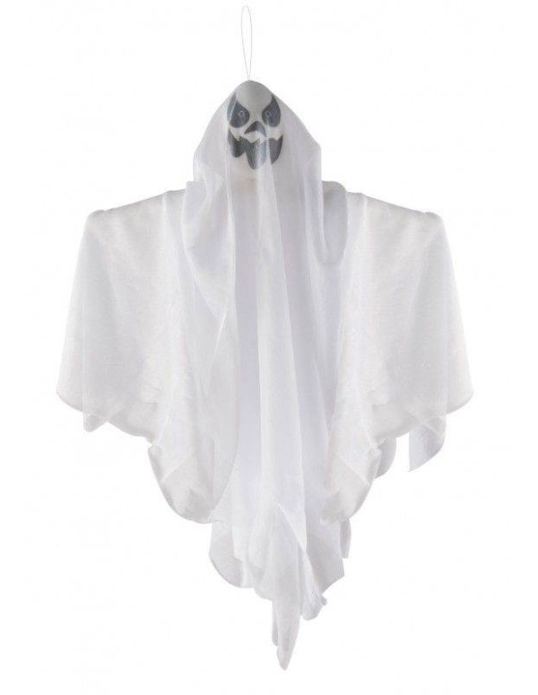 Decorazione Di Halloween Fantasma Bianco Da Appendere 60cm