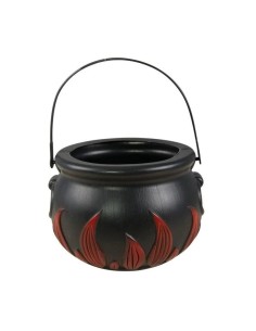 Witch Caludron In Plastic 17cm Halloween Ornaments