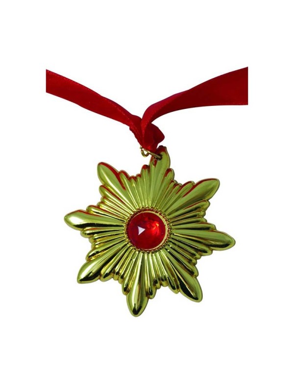 Vampire Necklace With Gold Medallion In Plastic Halloween