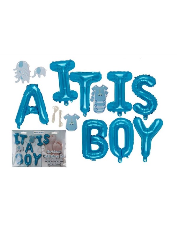 Kit Palloncino Mylar "It's a Boy" 35cm