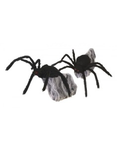Ragno Gigante Nero Peloso Con Sensore Di Movimento Ornamenti Halloween Ragno Gigante Nero Peloso Con Sensore Di Movimento Ornamenti Halloween