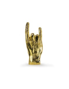 Statue Hand Symbol Rock Gold