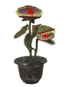 Decorazione Di Halloween Pianta Carnivora Animata Con Suoni E Luci 36cm