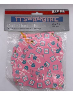 Pink Festoon "It's a Girl"