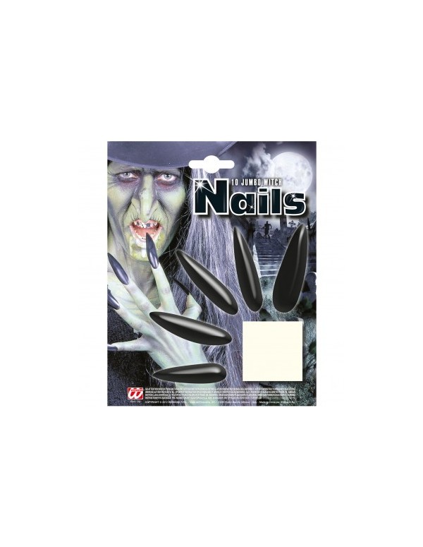 Maxi Unghie Da Strega Set 10pz Accessori Halloween