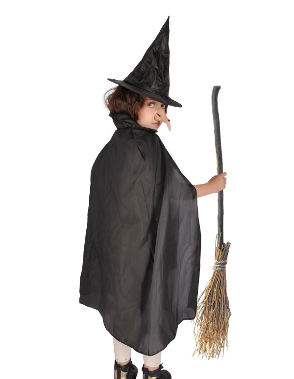 Kit Strega Con Mantello Cappello E... Kit Strega Con Mantello Cappello E...