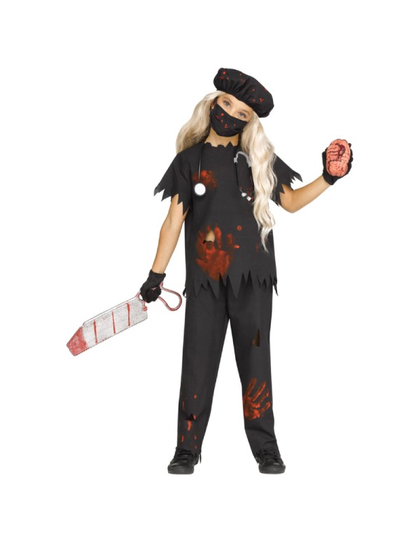 Zombie Doctor Halloween Costume for Girl