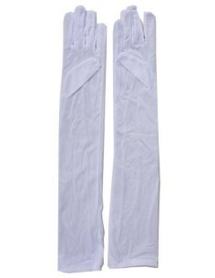 Guanti Lunghi Bianchi 55cm