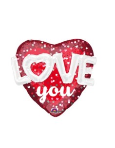 Palloncino Foil Pois Cuore...