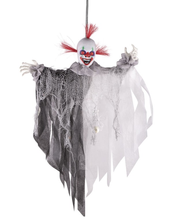 Decorazione Di Halloween Clown Animato Con Suoni E Luci 60cm