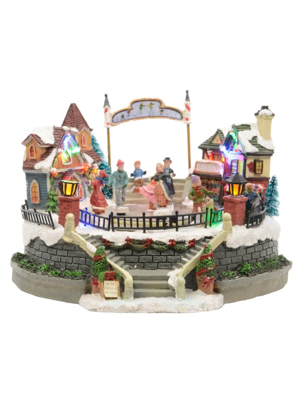 Carillon Natale Ballerini Pattinatori