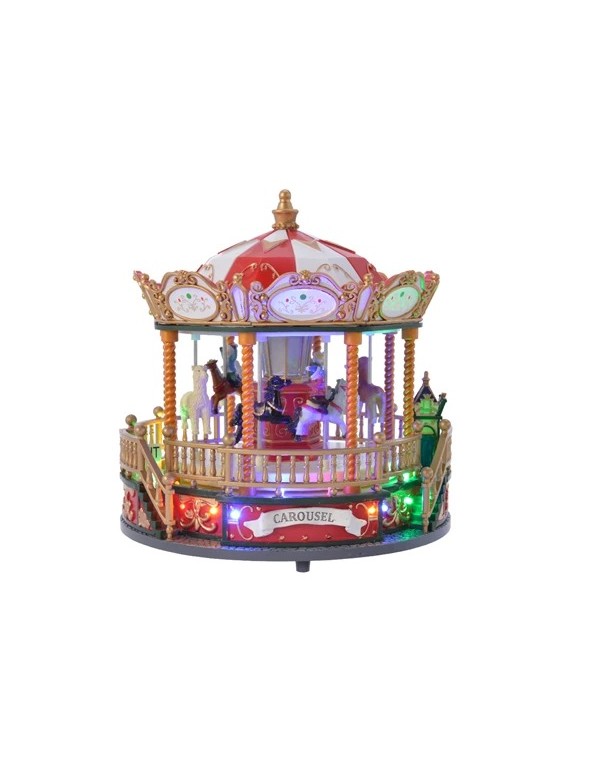 Carillon Christmas Carousel With Horses