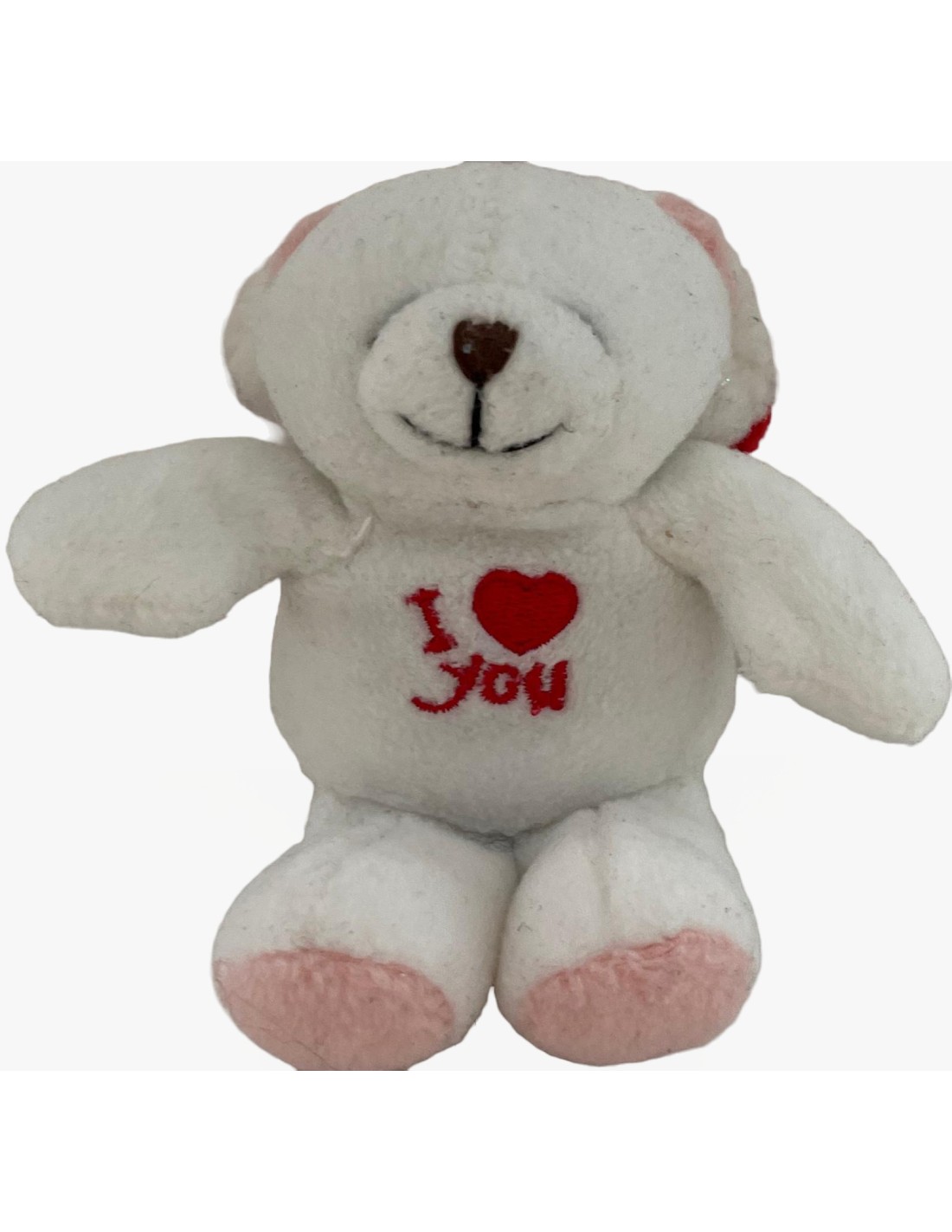 Peluche Natale Orsetto Polare I Love You 12CM