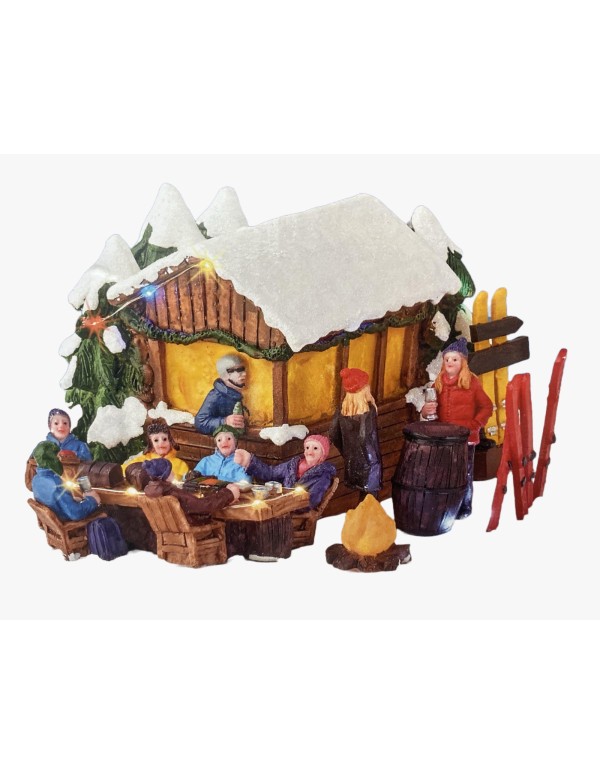 Carillon Villaggio di Natale con Baita