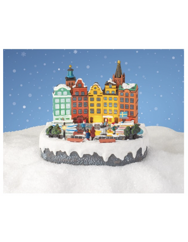 Carillon Di Natale Città Stoccolma