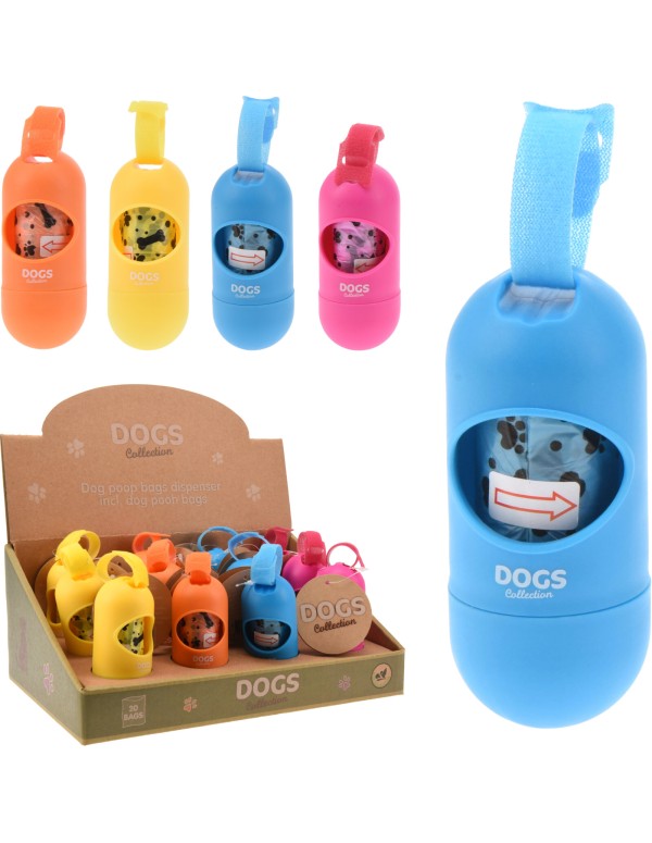 Dog Waste Bag Dispenser Assorted Colors