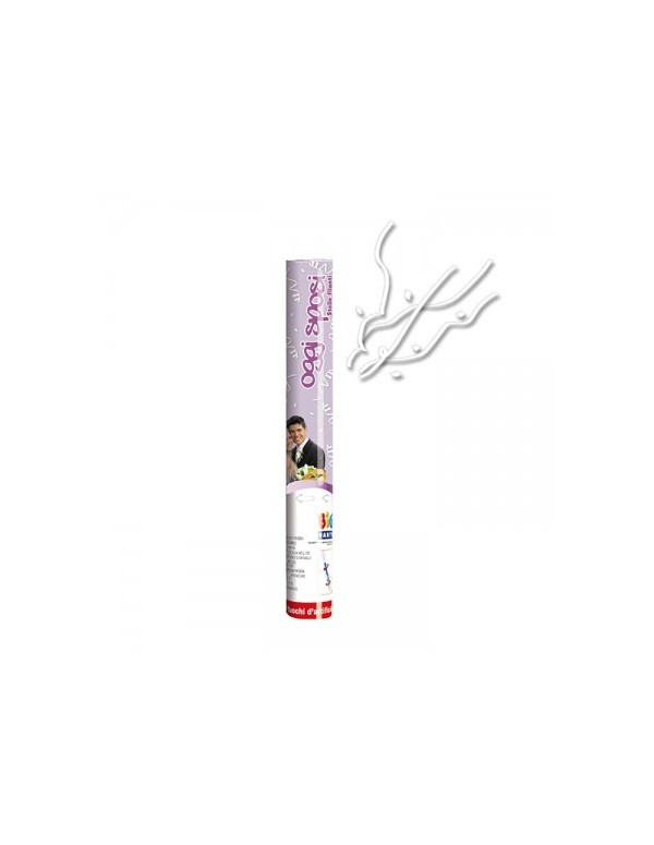Cannone Spara Coriandoli Stelle Filanti Bianche Matrimonio Oggi Sposi 60cm