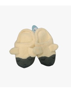Pantofole Peluche Lama Beige Taglia Unica