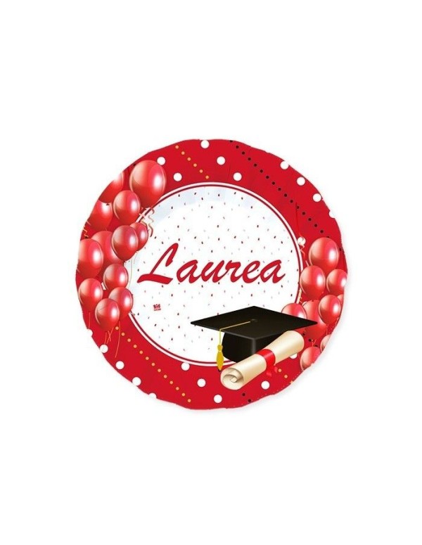 Paper Plates Flat Graduation 25cm 8pcs