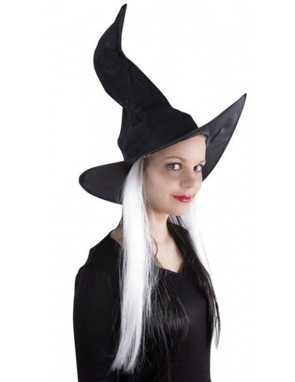 Cappello Da Strega Con Capelli Accessori Halloween