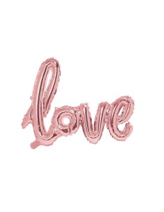 Gold Rose "Love" Shaped...